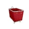 Steele Canvas Basket 12 BU Permanent Truck Red Vinyl w/Grey Vinyl - 3in Casters 9212VREDVGRYW3 - alternate 1